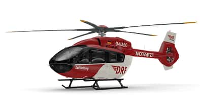 Neuer H145 mit Fünfblattrotor für die DRF Luftrettung.