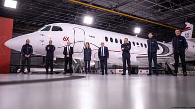 Das virtuelle Falcon 6X Rollout fand am 8. Dezember 2020 in Bordeaux-Merignac statt.