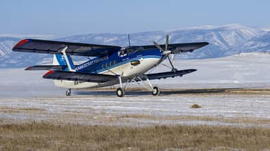 TWS-2 An-2 mit Turboprop am Boden