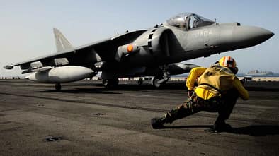 AV-8B Harrier Spanien Start von Schiff