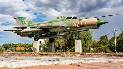 Flugzeugwracks und -denkmäler in Bulgarien.
