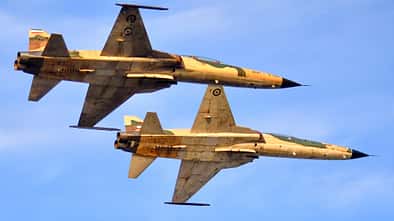 Kampfjets der iranischen Luftwaffe in Aktion.