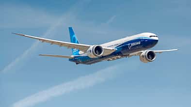 Boeing 777-9 Prototyp im Flug