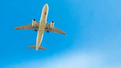 A320 ATRA des DLR beim Überflug mit Lärmminderungstechnologie