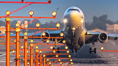 Boeing MD-11F Takeoff vom Flughafen Ontario