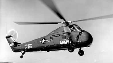 Sikorsky S-58 der US Army beim Start