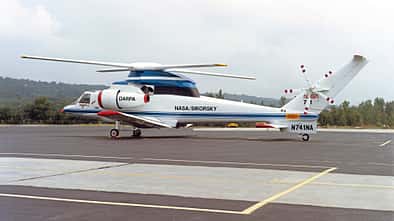 Verbundhubschrauber Sikorsky S-72 am Boden