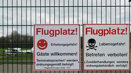 Das Atlas Airfield in Ganderkesee setzt auch auf Angeboten anstatt Verbote. Das Atlas Airfield in Ganderkesee setzt auch auf Angeboten anstatt Verbote.