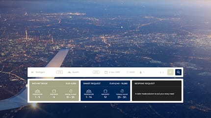 ZUUM, Buchungsplattform, Business Aviation
