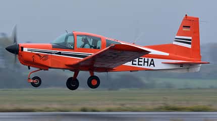 Kathrin Kaiser, Nikolausflug 2020, EDKB, Bonn/Hangelar, Grumman AA-5 Traveler
