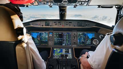 Cockpit, Business Jet