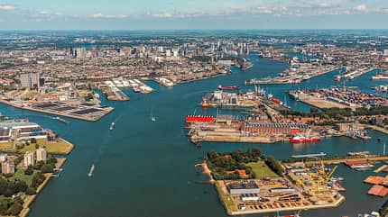 Rotterdam, Luftaufnahme