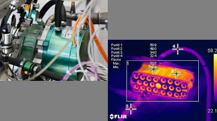 Hybridantrieb, Thermogramm Batterie, Rendering