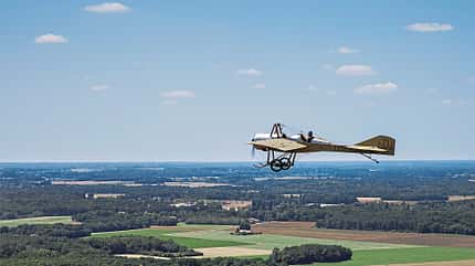 Historisch, Deperdussin TT, Pilotreport, Frankreich, Praxis, Motorflug