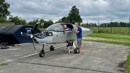 Apfelkuchenflugzeugbau, Selbstbau, Sling4, Werkstatt