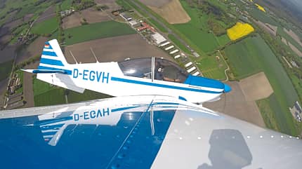 Anflüge, Flugvorbereitung, Flugplatz, Flugaufnahme, Ganderkesee