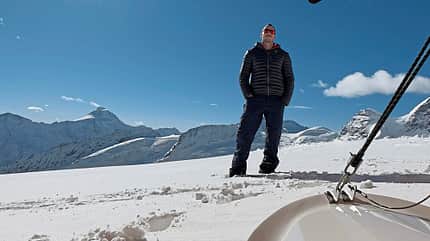 Piper, PA-18, Super Cub, Cub, Schweiz, Gletscherflug, Bergflug, Alpen, Alpin