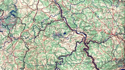ICAO, ICAO Karte, 1965, Retro, Navigation, Karte, Kompass, GA, General Aviation