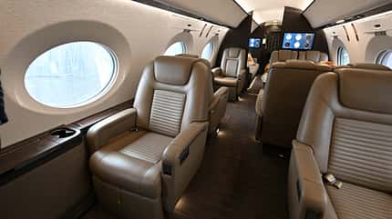 Gulfstream 500, G500, Blackbird Gulfstream G500 von innen.