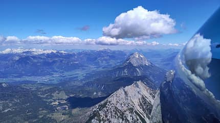 MiniLAK, Segelflug, Streckenflug, Alpen