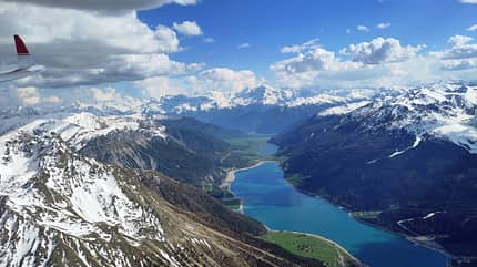MiniLAK, Segelflug, Streckenflug, Alpen