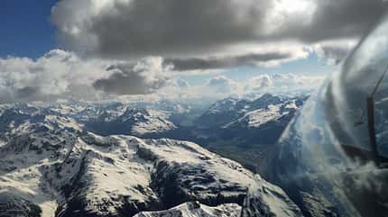 MiniLAK, Segelflug, Streckenflug, Alpen