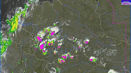 Satellitenradar, Deutschland, Gewitter Satellitenradar_Deutschland_Gewitter