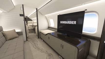 Bombardier, Global 8000, Kabine