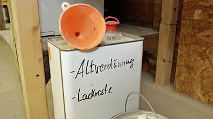 Werkstatt, Brandladt, Altöl