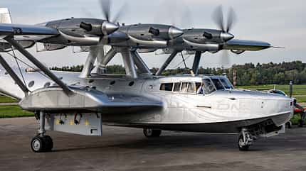 Dornier Do 24 ATT beim Testflug am 29. September 2026 in Friedrichshafen