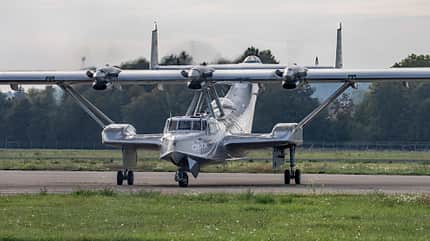Dornier Do 24 ATT beim Testflug am 29. September 2026 in Friedrichshafen