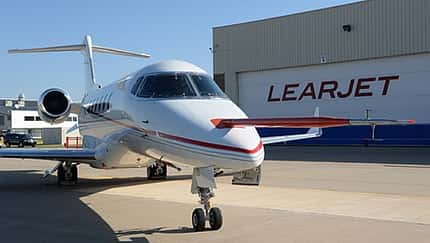 Learjet 85 macht Pause