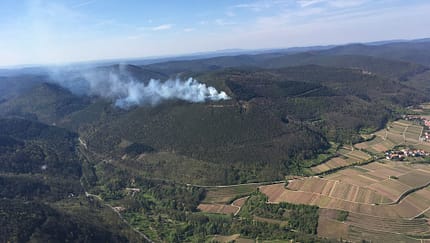 Waldbrände aus dem Cockpit erkennen