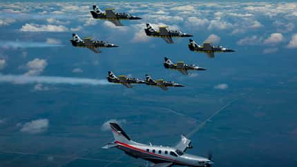 TBM-Piloten erleben die L-39 Albatros