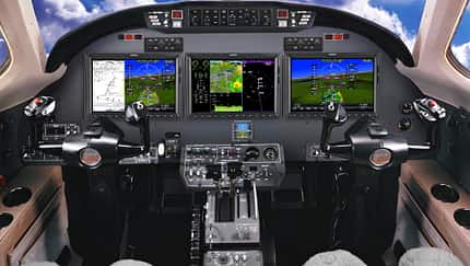Citation XLS fliegt mit Garmin G5000 