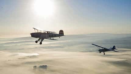 Auster 5J/1 und Bücker FK 131: Reihe statt Boxer