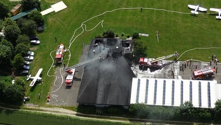 Fly-in trotz Brandschadens