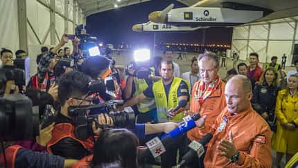 Solar Impulse nach mehr als 20 Flugstunden in Chongqing 