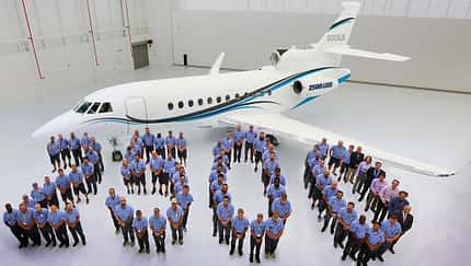 Dassault liefert 2500. Falcon
