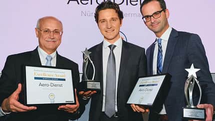 Aero-Dienst erhält Auszeichnung