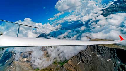 Gebirgsflugtraining in den Alpen