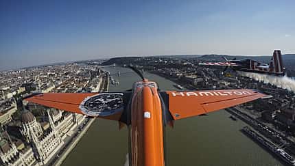Promo-Flug über Budapest