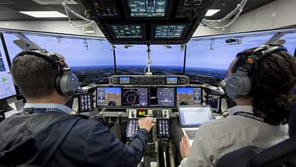 Erster simulierter Flug der G600