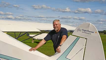 Pilot für Bannerschlepps: Reiner Büscher