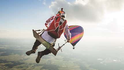 Riesenschaukel am Heißluftballon