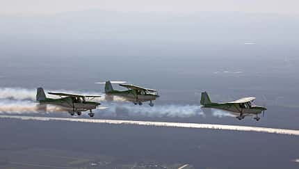 GrassHoppers kollidieren bei Flugshow