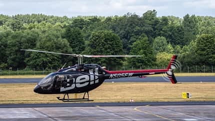 Bell 505 Jet Ranger X auf Tournee 