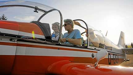 Fliegen mit Passagieren