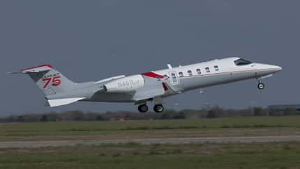 Learjet 75 hat die Zulassung