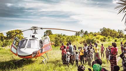Humanitäre Hilfe aus der Luft